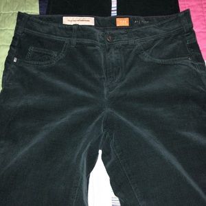 Anthropologie Green Corduroys
